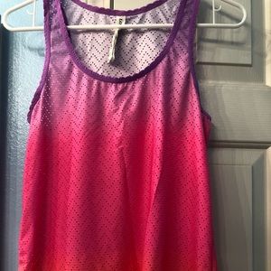 Lorna Jane mesh pastel colors tank